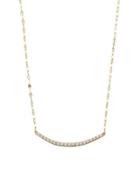 14k Diamond Electric Cusp Necklace