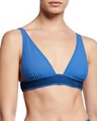 Noa Deep-v Solid Bikini Top W/