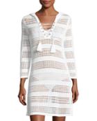 Open-knit Hooded Beach