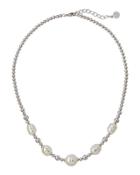 Allison Beaded Baroque Pearl Necklace, White