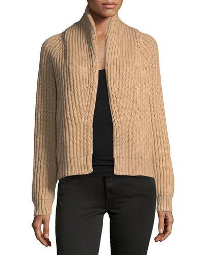 Cropped Cable-knit Cardigan