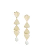 Gelo Pearl & Crystal Clip-on Dangle Earrings