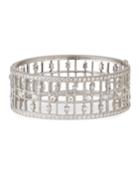 18k Diamond Grid Cuff Bracelet