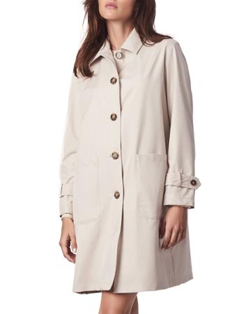 Water-resistant Button-down Coat