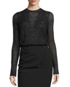 Long-sleeve Mesh Lace