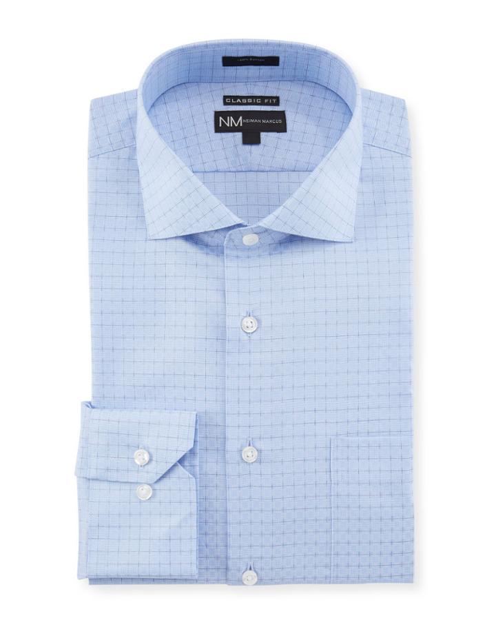 Men's Classic Fit Regular Finish Jasper Check Dress