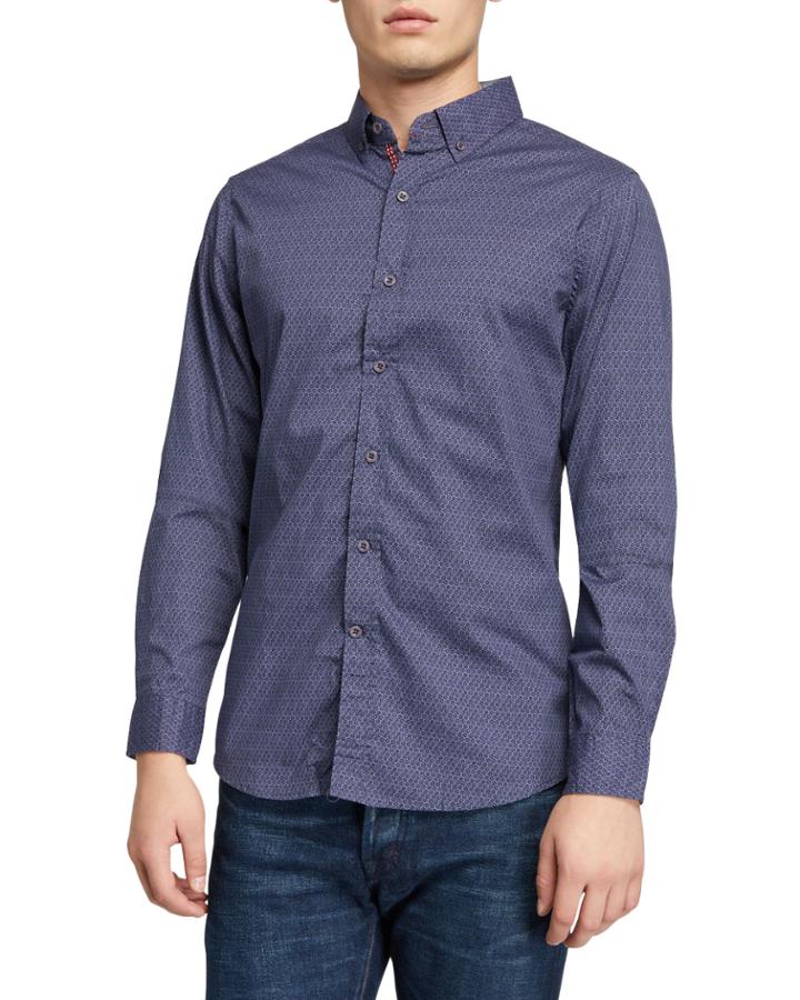Men's Mini Motif Long-sleeve