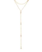 Layered Y-drop Crystal Choker Necklace, Clear