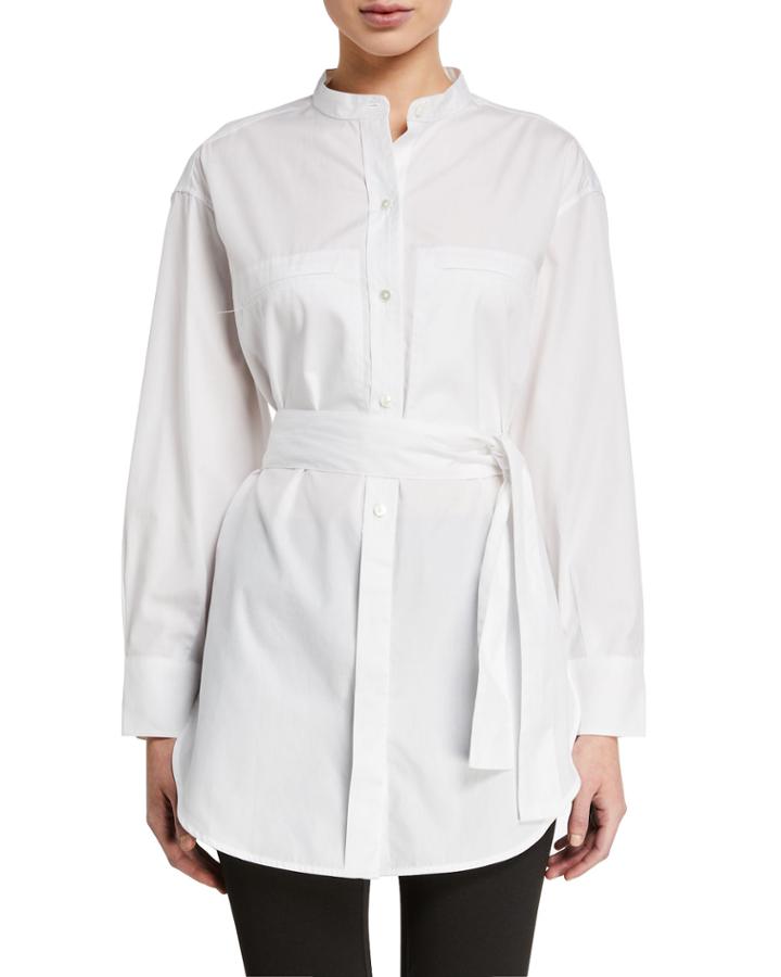 Long-sleeve Oversized Belted