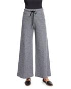 Drawstring-waist Wide-leg Pants