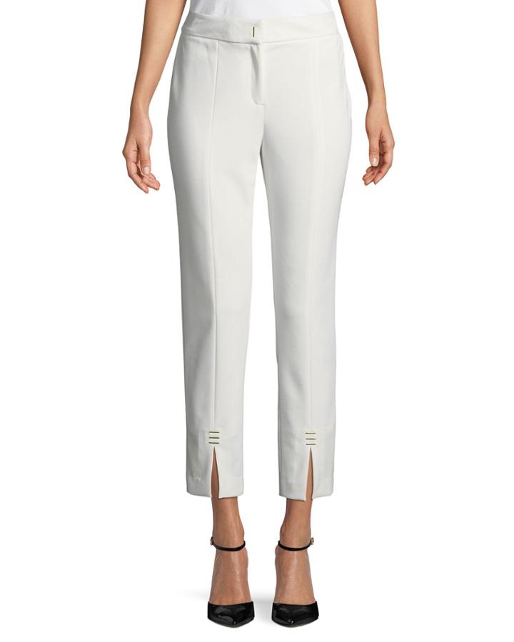 Golden-bar Ankle Pants