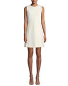 Sleeveless Vent Front Canton Bi-stretch