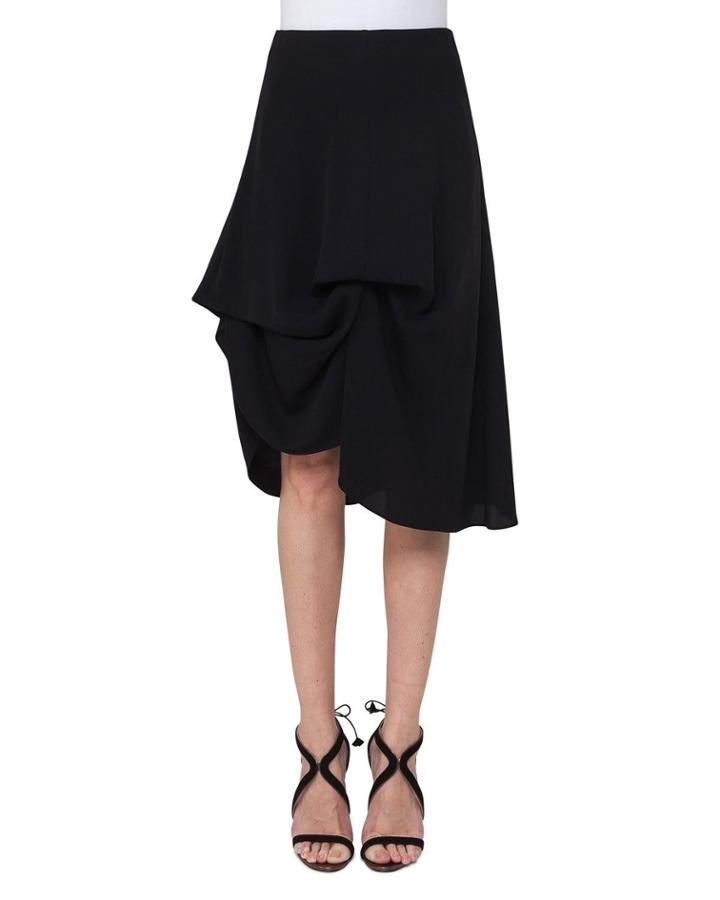 Silk Georgette Bustle A-line