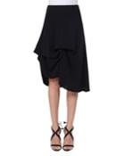 Silk Georgette Bustle A-line