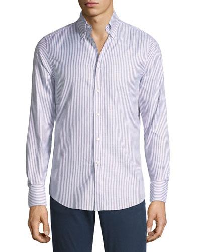 Striped Italian-fit Oxford