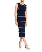 Coco Crochet Ruffle Midi