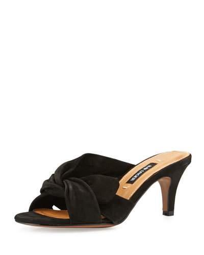 Mattea Knotted Suede Slide