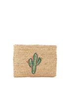 Whimsical Zip-top Embroidered Clutch