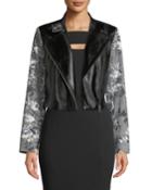 Charlie Faux-leather Jacket W/ Plaid