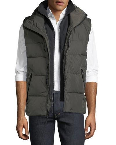 Matte Quilted Vest W/neoprene Insert