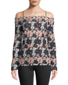 Off-the-shoulder Guipure-lace Blouse