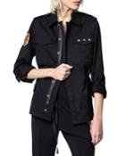 Kayak Skull Studded Utility Jacket