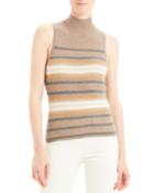 Regal Cashmere Striped Turtleneck