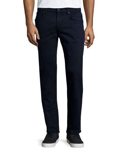 Luxe Performance: Straight-leg Sateen Jeans,
