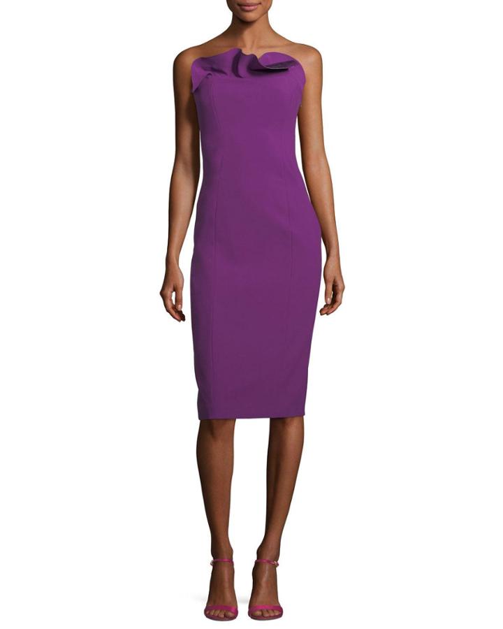 Jolie Marceau Strapless Fitted Cocktail Dress