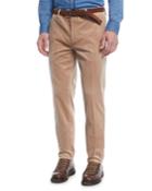 Men's Corduroy Flat-front Pants