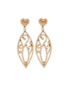 Roberto Coin Mauresque 18k Rose Gold & Diamond Filigree Drop Earrings, Women's