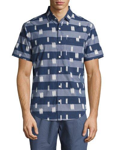 Space Dye Short Sleeve Shirt, Dark