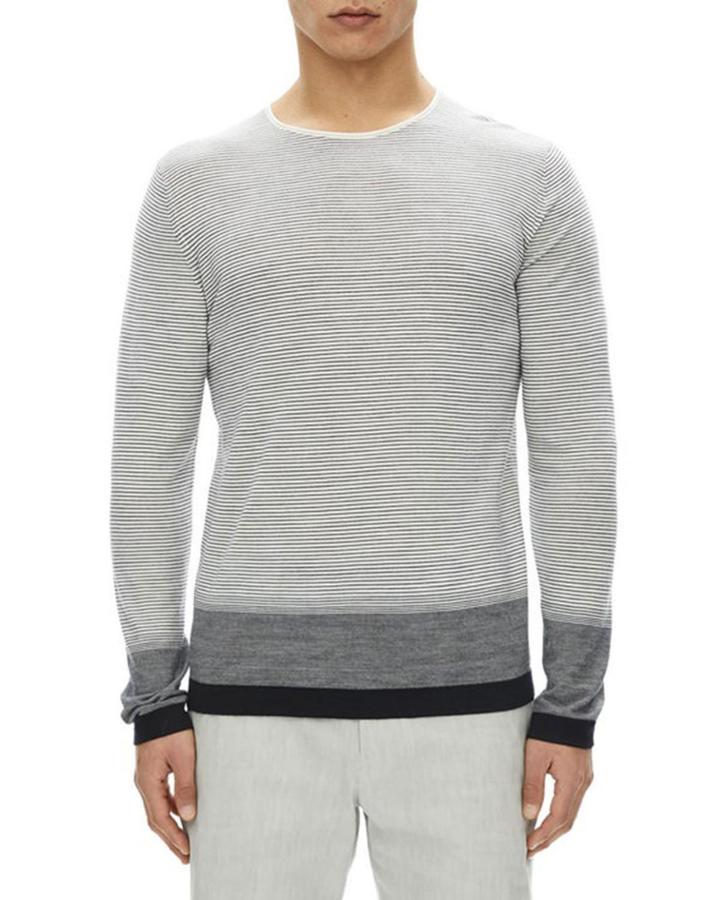 Cyar Striped Fine-gauge Merino Wool