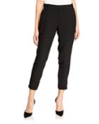 Slim Pull-on Ankle Pants With Pockets