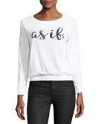 As If Long-sleeve Relaxed Tee