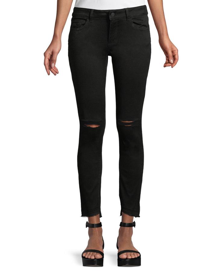 Margaux Instasculpt Ankle Skinny Jeans, Black
