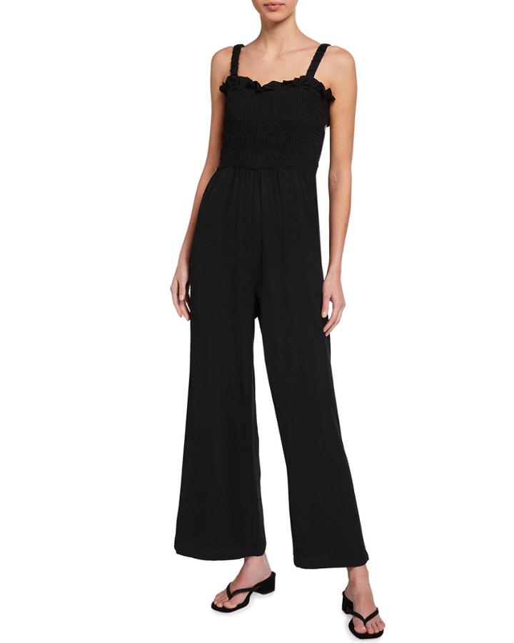 Smocked Top Wide-leg Jumpsuit