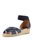 Derina Leather Espadrille Wedge