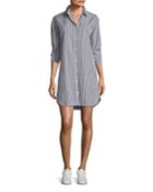 Long-sleeve Striped Button-down