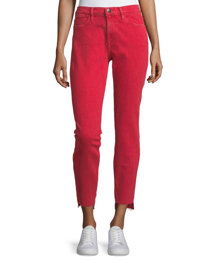 Le High Skinny Jeans With Raw