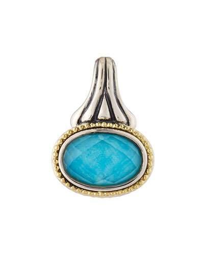 Venus Oval Turquoise Doublet Pendant Enhancer