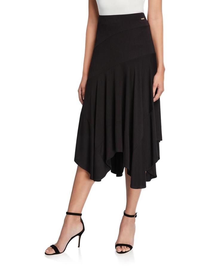 Handkerchief-hem Jersey
