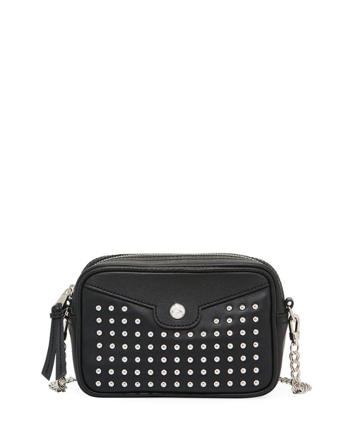 Mademoiselle Studded Leather Crossbody Bag