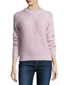 Rebecca Taylor Long-sleeve Textured Knit Sweater, Confetti, Women's,
