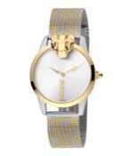 3d Animal Watch W/ Mesh Strap, Gold/silver