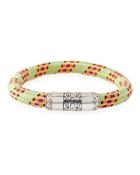 Men's Classic Chain Multicolor Cord Bracelet