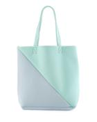 Cori Colorblock Neoprene Tote Bag, Sky Blue/lavender
