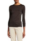 Cashmere-silk Long-sleeve