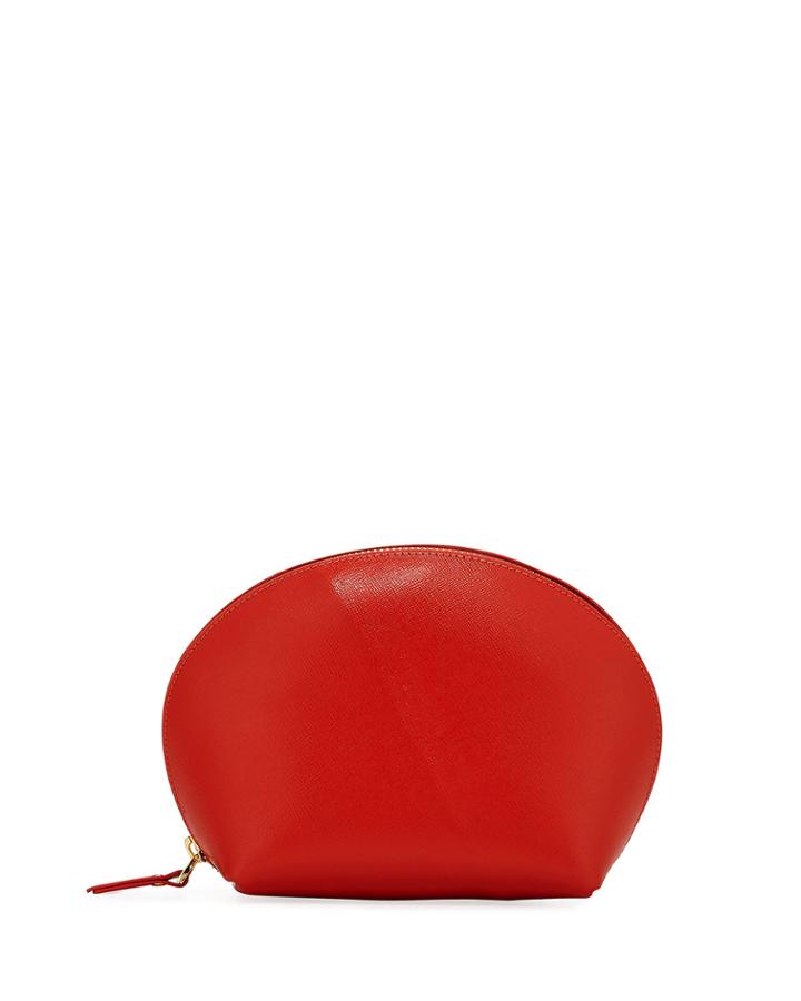 Large Saffiano Dome Case, Orange