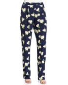 Floral-print Pajama-style Pants